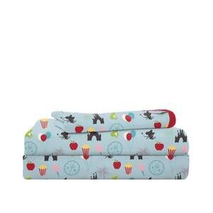 NEW KICKEE twin sheet spring sky theme park set in multi